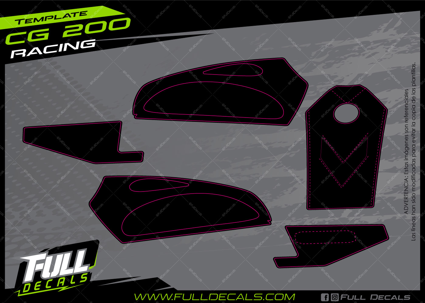 cg 200 racing plantilla