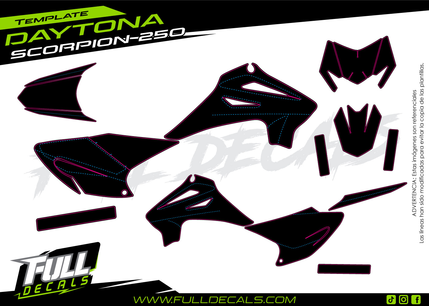 Daytona Scorpion 250 PLANTILLA